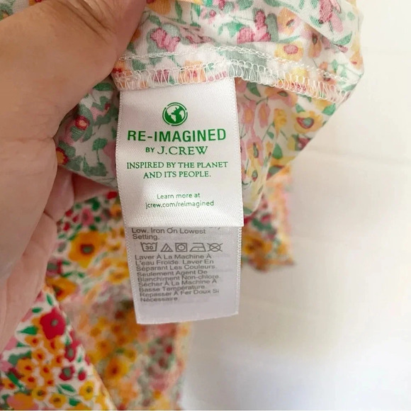 NWOT J.Crew Mixed-floral Multicolor Tiered Midi Dress Size 4 (fits bigger) - Picture 5 of 9